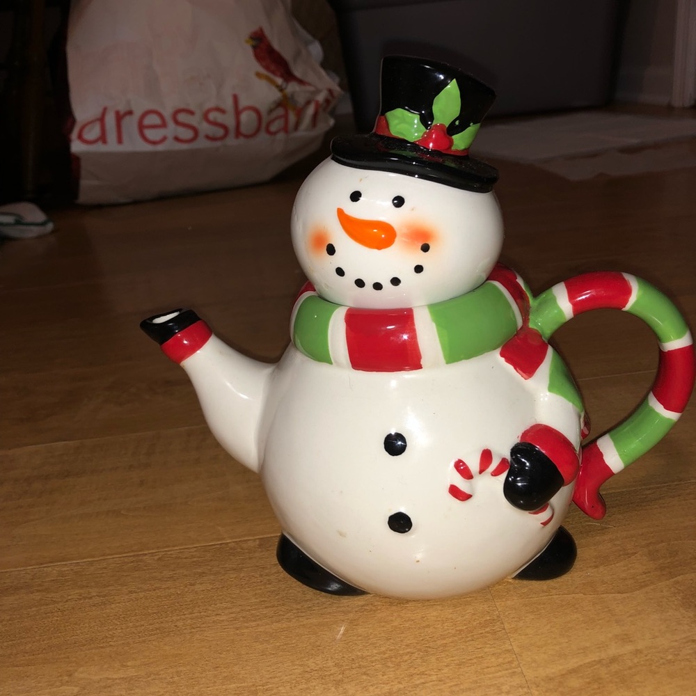 snowman teapot